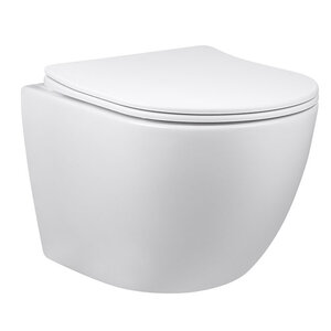 Изображение товара Подвесной безободковый унитаз Vincea Globo VT1-14S, крышка микролифт, тонкая, белый