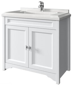 Изображение товара Тумба под раковину Caprigo Preston 90 TP-811 белая напольная с раковиной