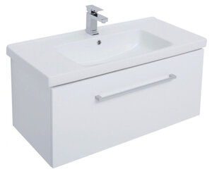 Изображение товара Тумба под раковину Dreja Big Inn 77.0205W, 100 см, белый глянец