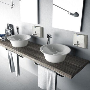 Изображение товара Дозатор для мыла Nofer квадратный 1400 мл настенный