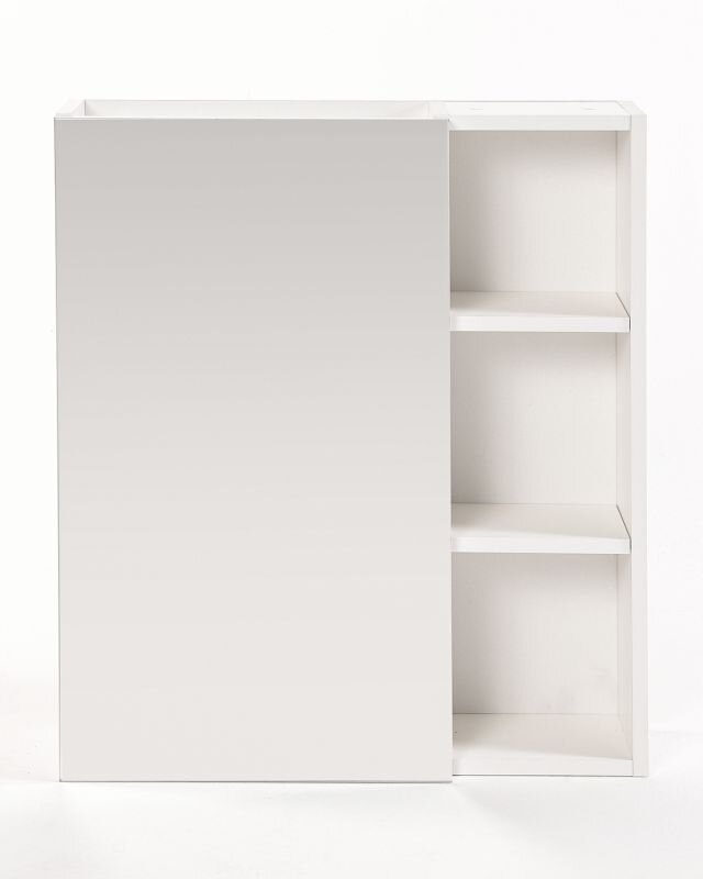 Изображение товара Зеркальный шкаф Orange Optima ST-60ZSW универсальный белый с механизмом доводчика