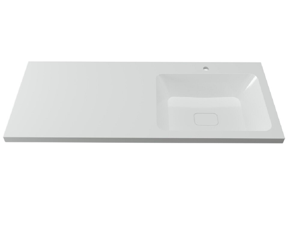 Изображение товара Раковина Orange Камилла 110 см, из искусственного камня, правая, белая, ST-110RAR