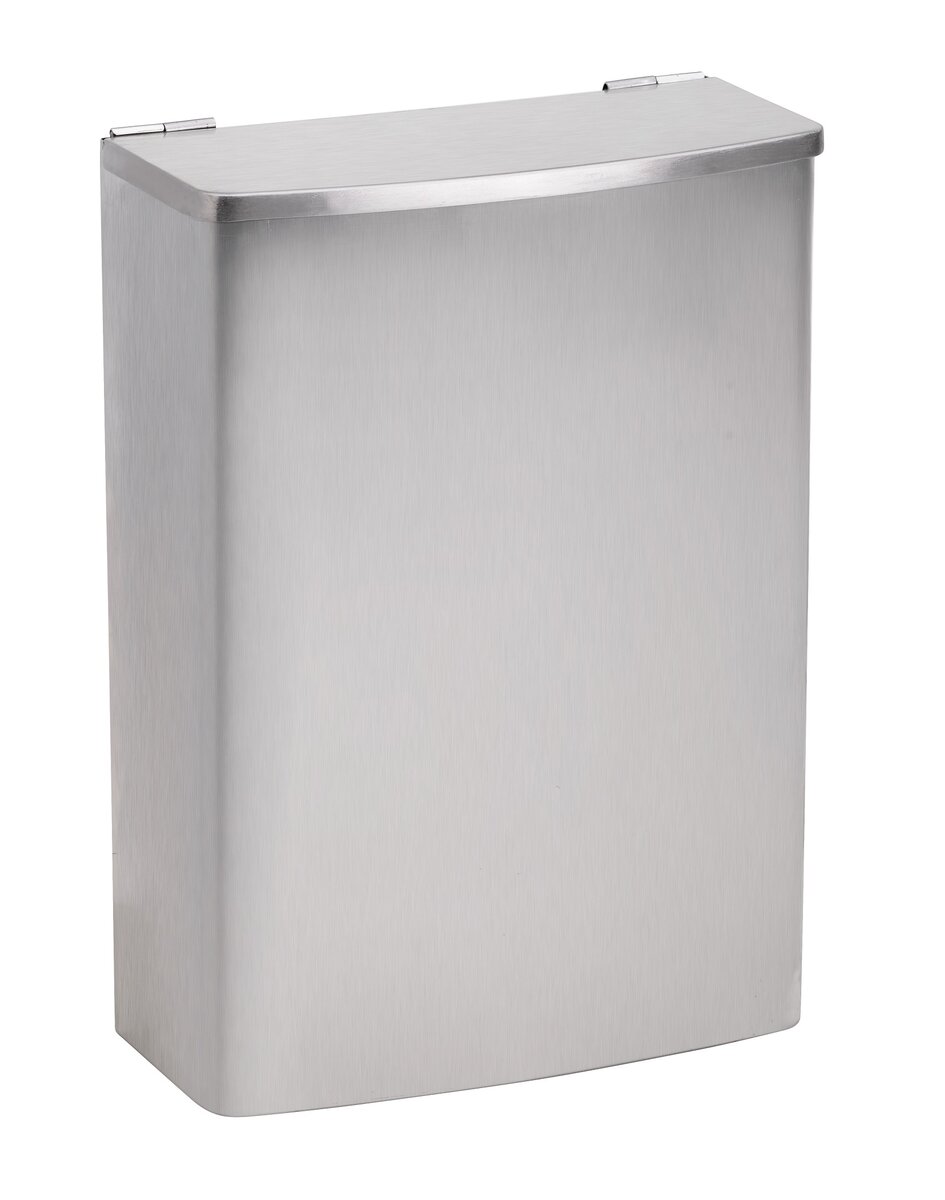 Изображение товара Мусорная корзина Bemeta Hotel настенная из нержавеющей стали, хром