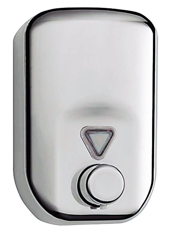 Изображение товара Диспенсер для мыла Nofer 820 мл прямоугольный антивандальный, матовый