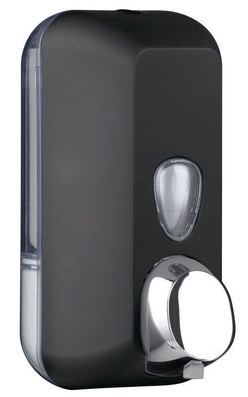 Изображение товара Дозатор для мыла-пены Nofer 03012.N Black 500 мл настенный