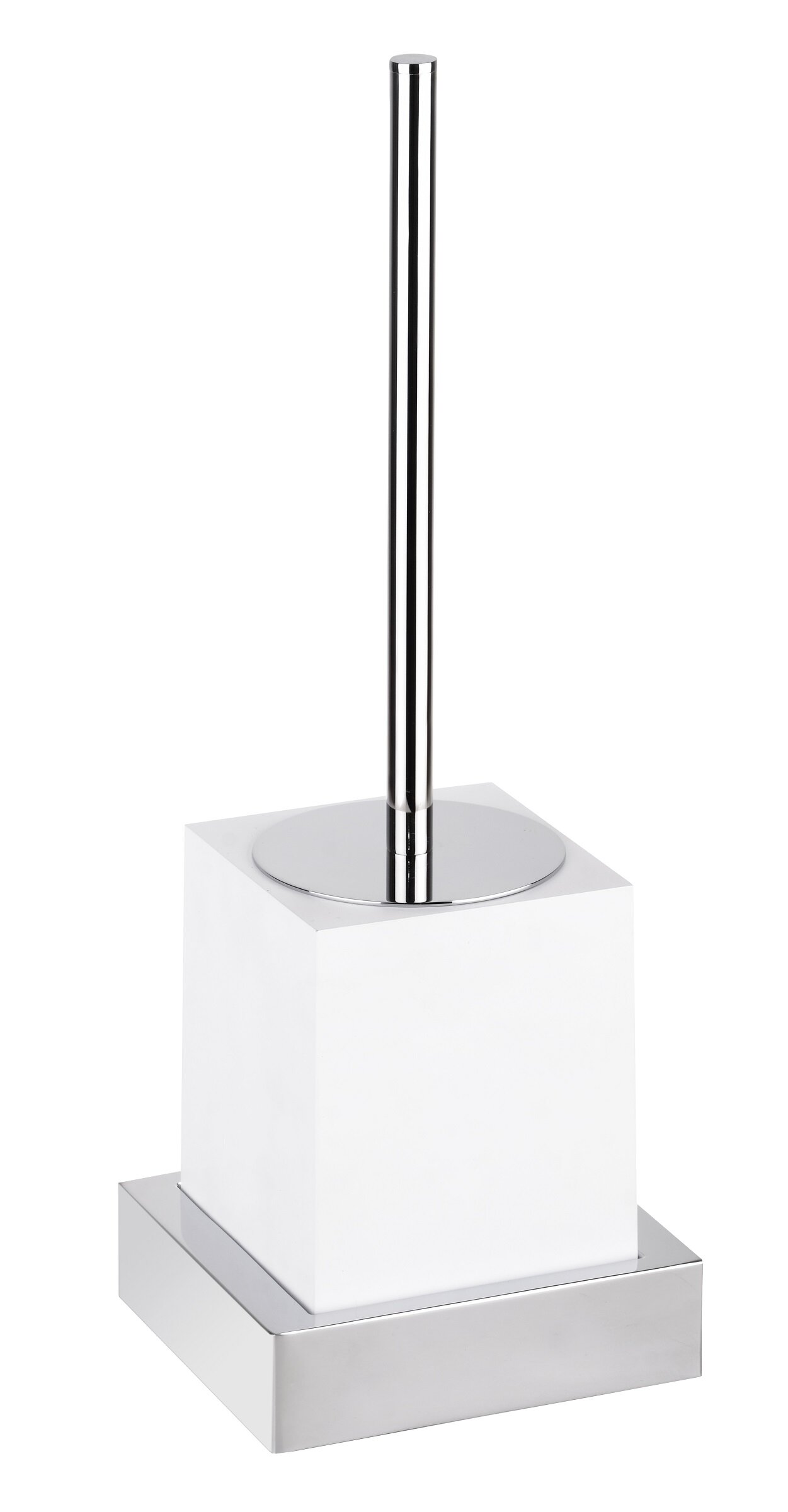 Изображение товара Ершик Bemeta Gamma 145513092 для ванной, квадратный, белый матовый, настенный