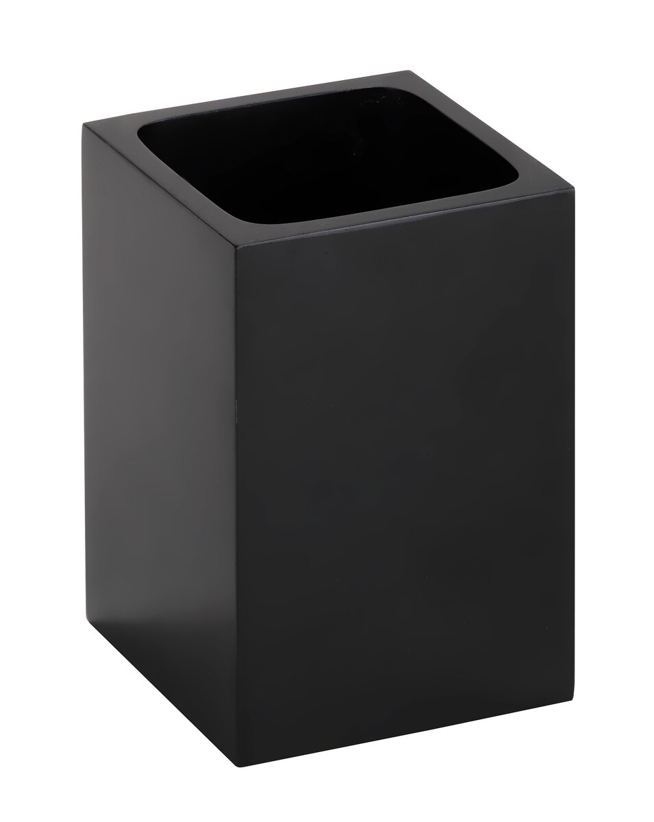 Изображение товара Держатель зубных щеток Bemeta Gamma 145611310 7.5 x 7.5 x 11.5 см отдельностоящий, черный матовый