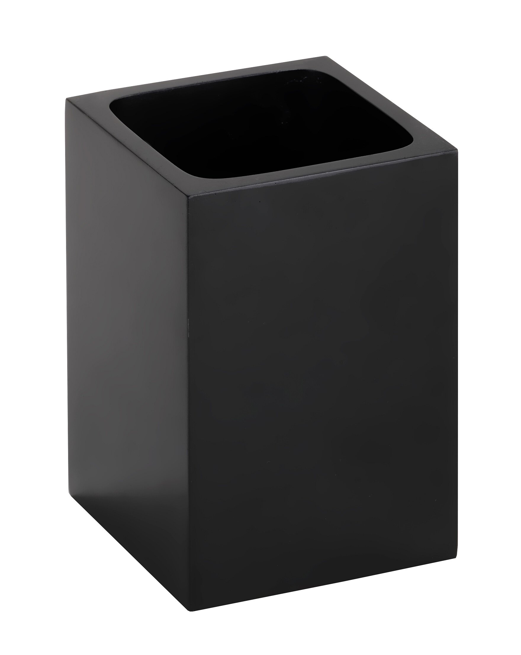 Изображение товара Держатель зубных щеток Bemeta Gamma черный матовый 7.5 x 7.5 x 11.5 см