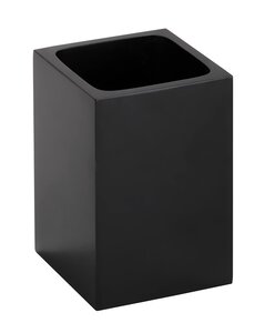 Изображение товара Держатель зубных щеток Bemeta Gamma черный матовый 7.5 x 7.5 x 11.5 см