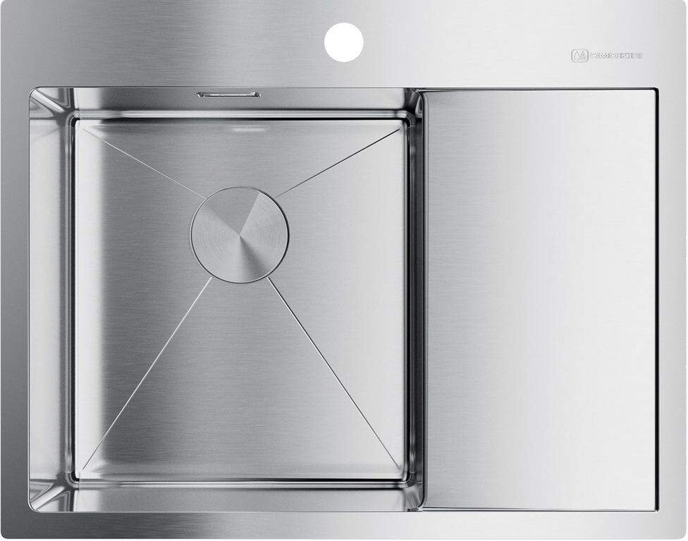 Изображение товара Кухонная мойка Omoikiri Akisame 65-IN-L/R, нержавеющая сталь