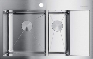 Изображение товара Мойка Omoikiri Akisame 78-2-IN-L 4973062, нержавеющая сталь