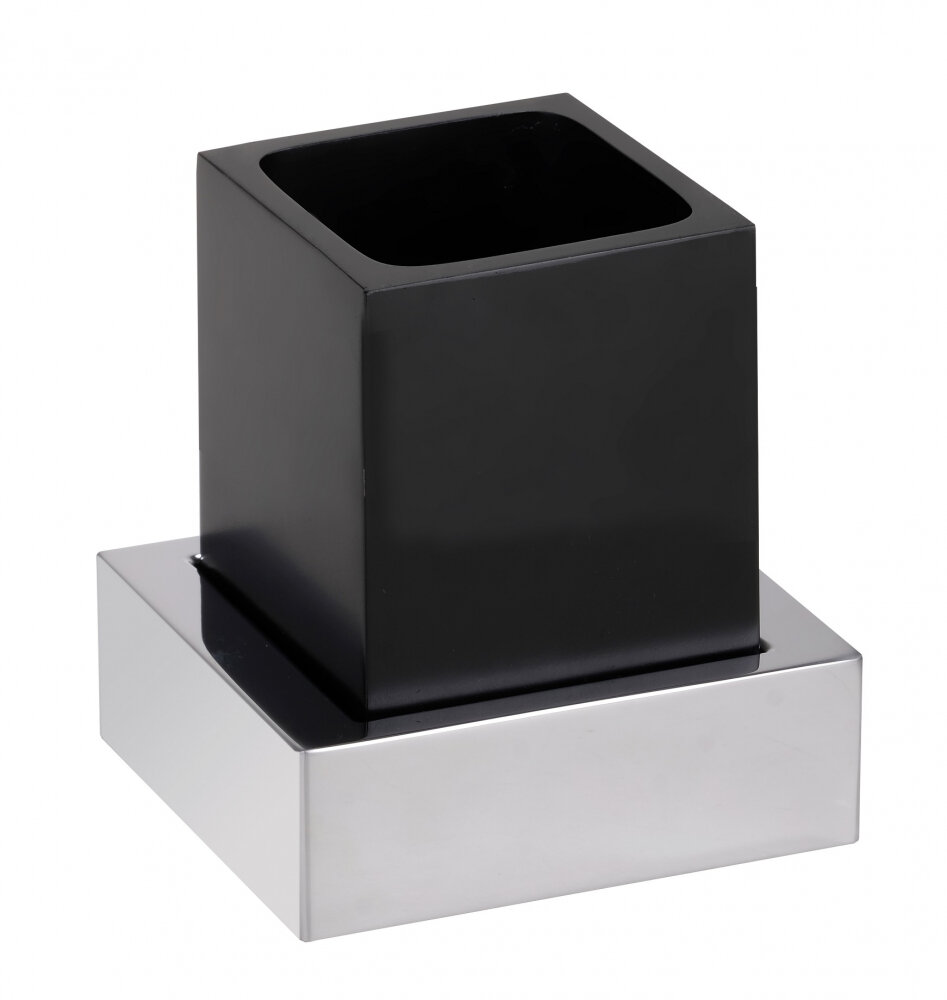 Изображение товара Держатель зубных щеток Bemeta Gamma 145411012 черный подвесной 11.5х9.5х11.5 см