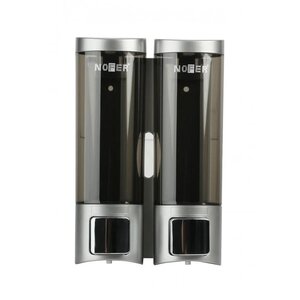 Изображение товара Дозатор для мыла Nofer с двумя баками 200 мл настенный белый Испания