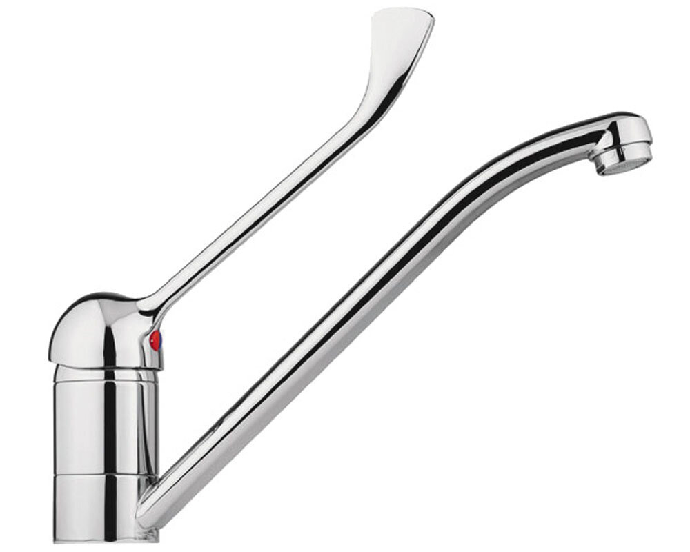 Изображение товара Смеситель Nofer локтевой для раковины с хромированной поверхностью 07200.B