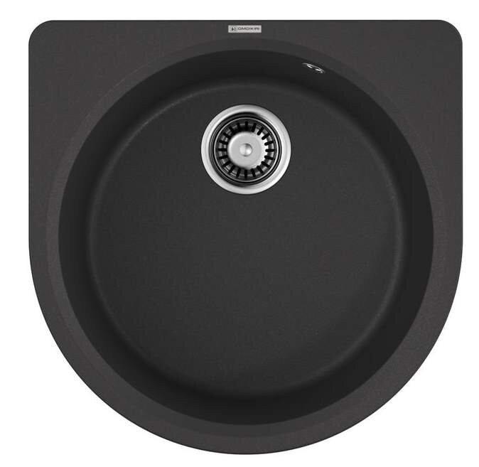 Изображение товара Мойка кухонная Omoikiri Akegata 51-BL из Artgranit черная с гарантией 15 лет