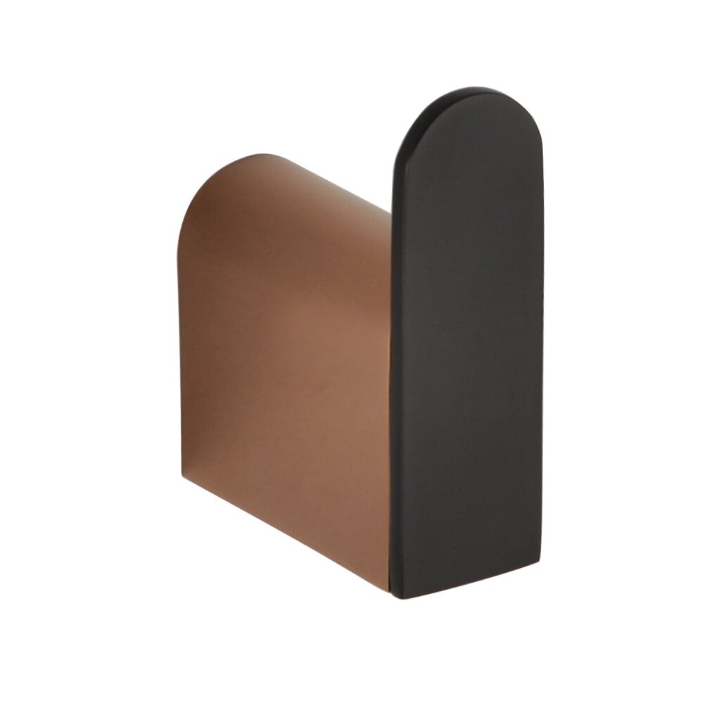 Изображение товара Крючок Bemeta Galla 108106020, латунь, черный матовый с розовым золотом, настенный