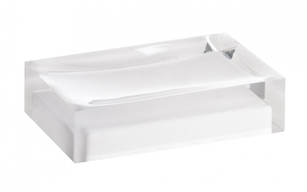 Изображение товара Мыльница Bemeta Vista 120108196-104 белая, пластиковая, настенная и отдельностоящая