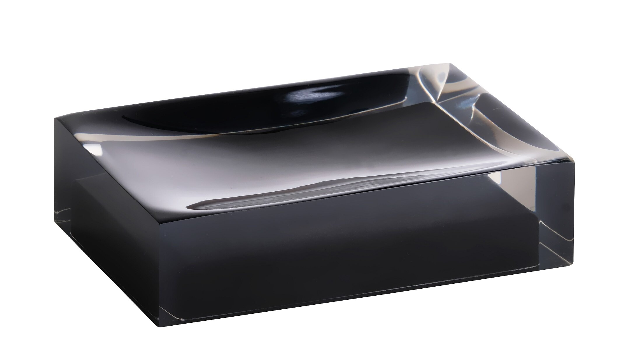 Изображение товара Мыльница Bemeta Vista 11 x 7 x 3 см, черная, пластиковая