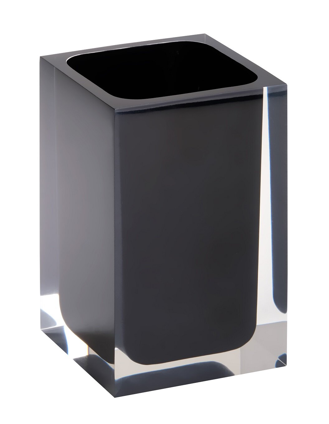 Изображение товара Держатель зубных щеток Bemeta Vista 120111026-100, пластик, черный, 7.2 х 7.2 х 11 см