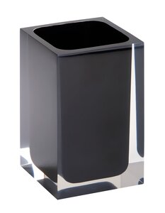 Изображение товара Держатель зубных щеток Bemeta Vista 120111026-100, пластик, черный, 7.2 х 7.2 х 11 см