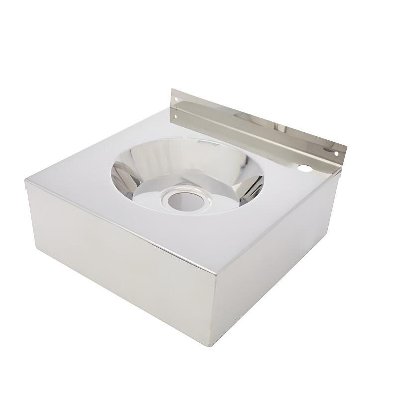 Изображение товара Раковина Nofer 09016.B Антивандальная нержавеющая сталь 30х30 см