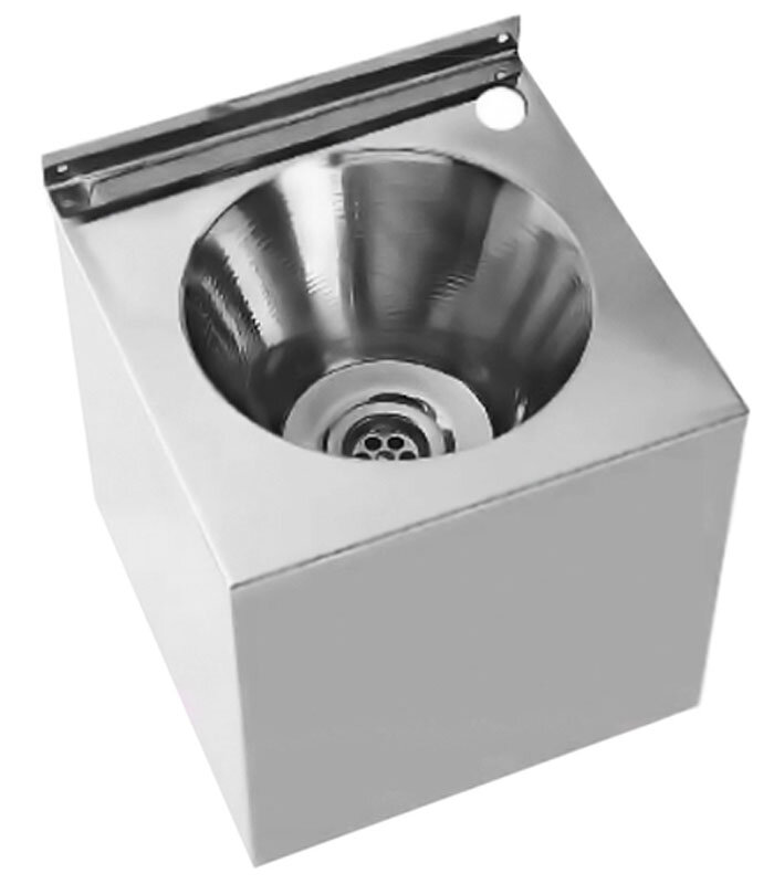 Изображение товара Раковина Nofer квадратная антивандальная 13097.B глянцевая