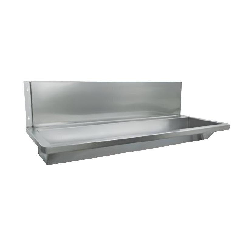 Изображение товара Раковина Nofer коллективная 2400 мм из нержавеющей стали для общественных помещений