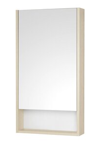 Изображение товара Зеркальный шкаф Акватон Сканди 45 см подвесной белый/дуб верона