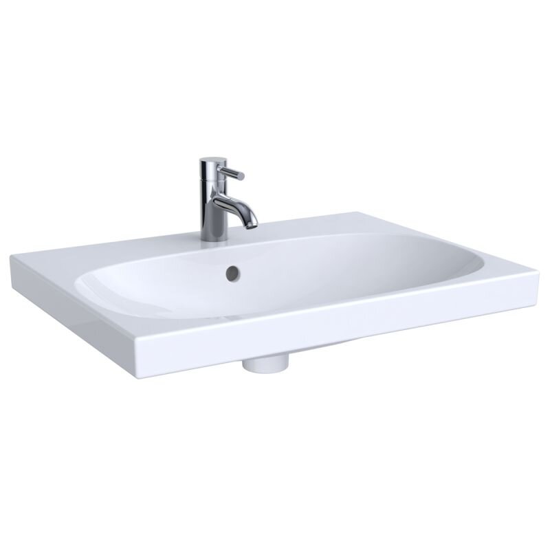 Изображение товара Раковина Geberit Acanto 500.621.01.2, 64.5 см, керамика, белая Изображение товара Раковина Geberit Acanto 500.621.01.2, 64.5 см, керамика, белая