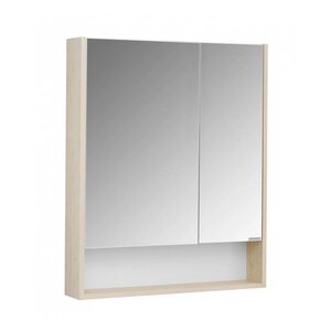Изображение товара Зеркальный шкаф Aquaton Сканди 70 см, 1A252202SDB20, подвесной, белый/дуб верона