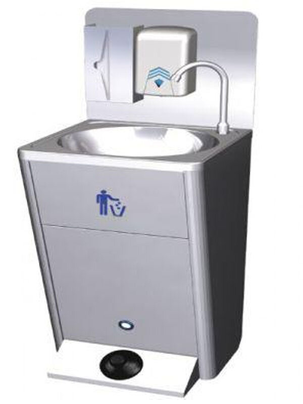 Изображение товара Мобильная раковина Nofer 13044.MOV с сенсорным смесителем и автономными резервуарами