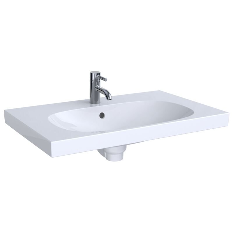 Изображение товара Раковина Geberit Acanto 500.622.01.2 75 см из шамотной глины