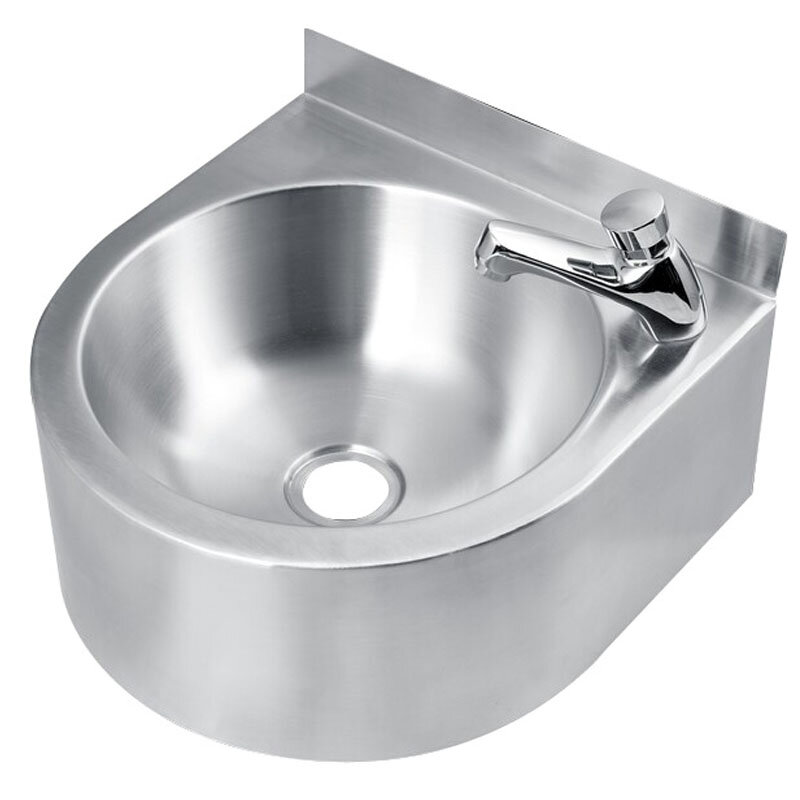 Изображение товара Умывальник Nofer 13061.S Полукруглая нержавеющая сталь AISI 304 1 отверстие