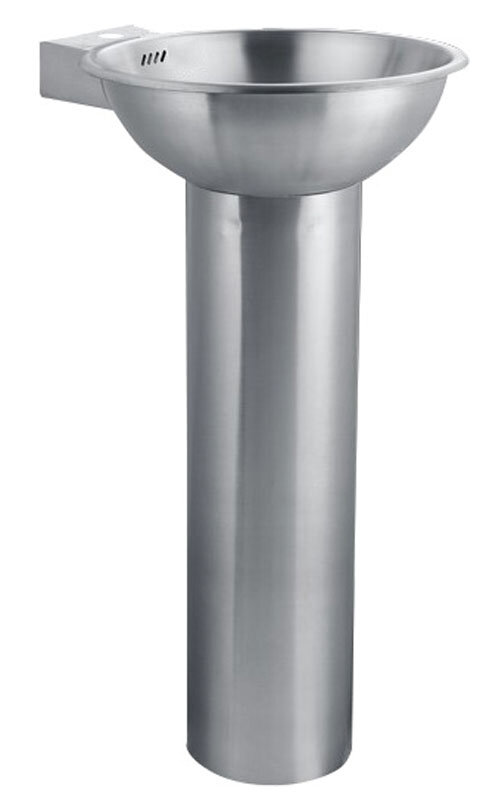 Изображение товара Раковина с пьедесталом Nofer 13063.S, матовая поверхность, круглая, Испания