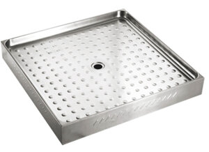 Изображение товара Душевой поддон Nofer на ножках 800х800 мм, матовая поверхность, 13055.2.S