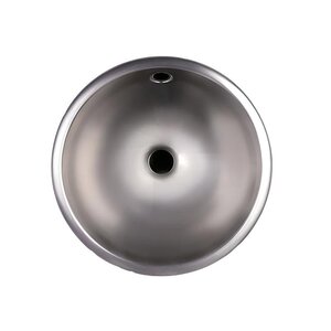 Изображение товара Раковина Nofer 13029.RB 35 см, с переливом для установки в столешницу, нержавеющая сталь глянцевая