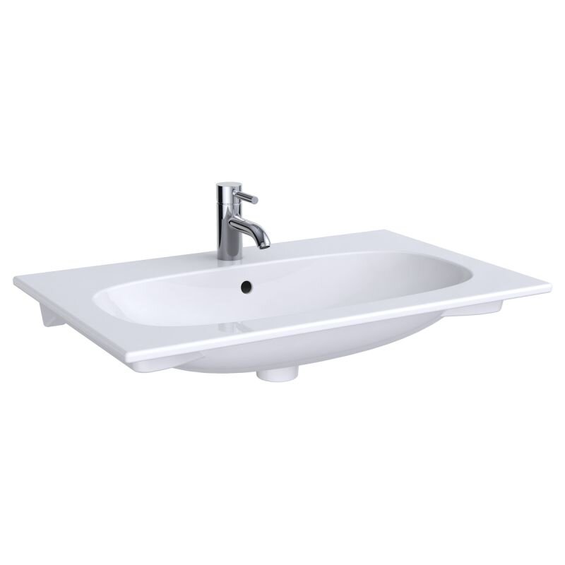 Изображение товара Раковина Geberit Acanto 500.641.01.2, 74.5 см, шамотная глина, белая Изображение товара Раковина Geberit Acanto 500.641.01.2, 74.5 см, шамотная глина, белая