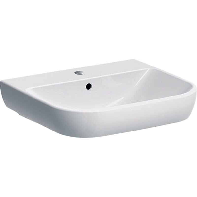 Изображение товара Раковина Geberit Smyle 500.227.01.1, 55 см, фарфор, белая