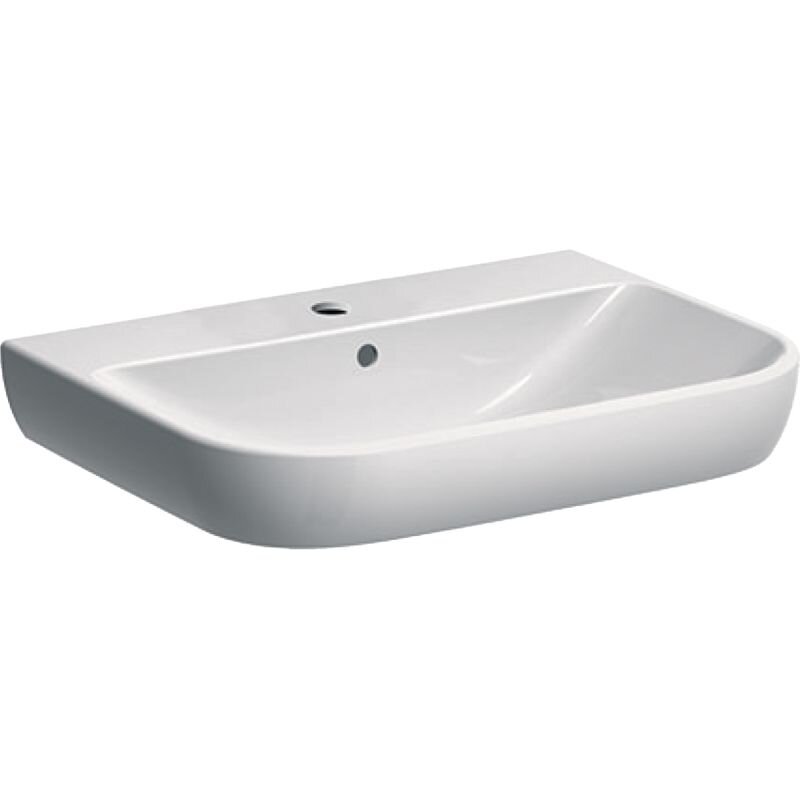 Изображение товара Раковина Geberit Smyle 500.230.01.1, 65 см, фарфор, белая