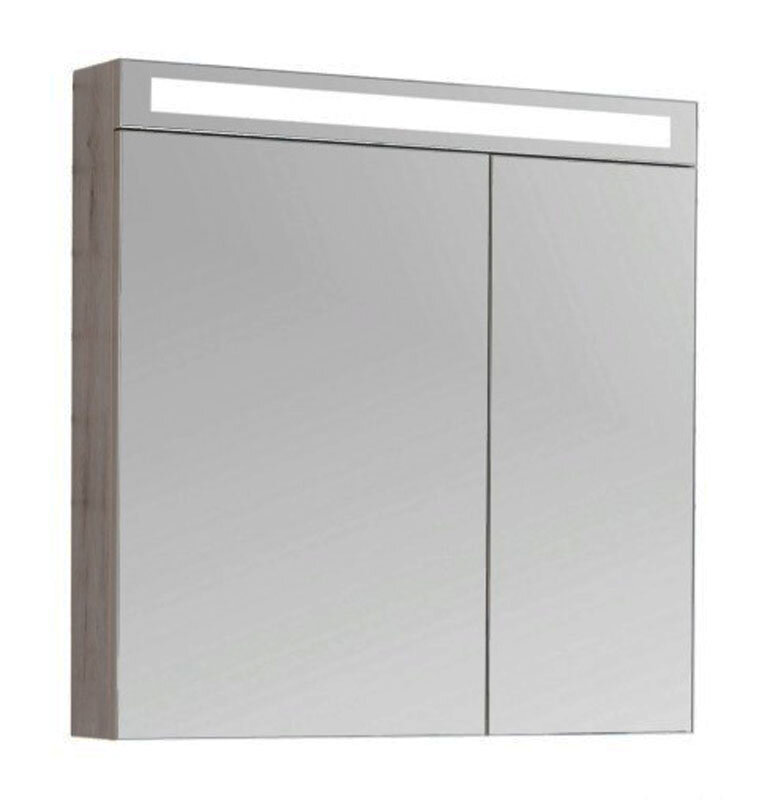 Изображение товара Зеркальный шкаф  Dreja Max 77.9010D LED-подсветка 80x80 см дуб кантри