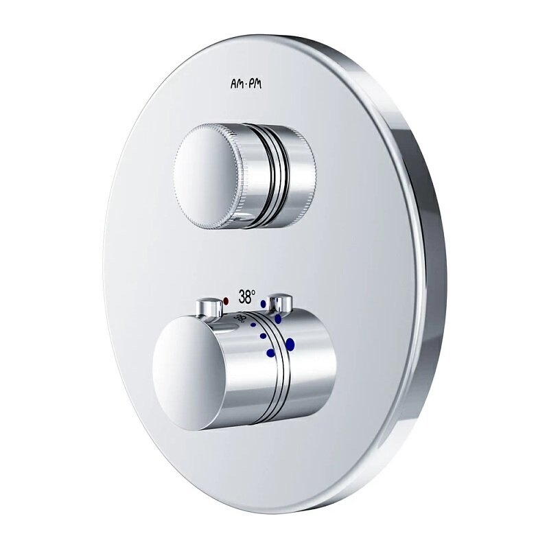 Изображение товара Смеситель Am.Pm Inspire 2.0 F50A75700 для душа, на 1 потребителя, встраиваемый, термостатический, хром