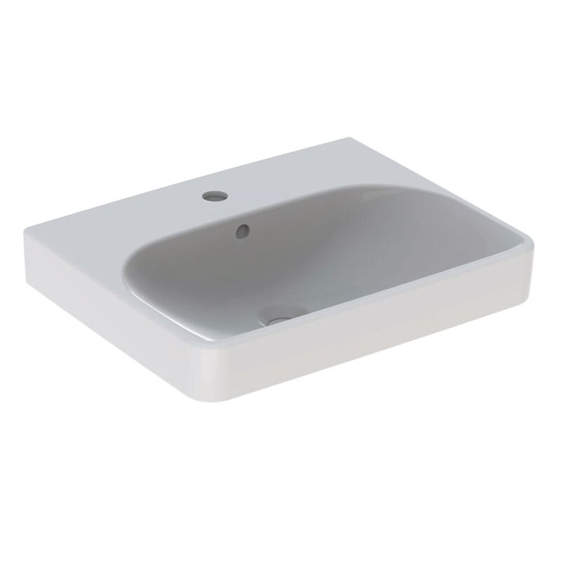 Изображение товара Раковина Geberit Smyle Square 500.259.01.1, 55 см, фарфор, белая
