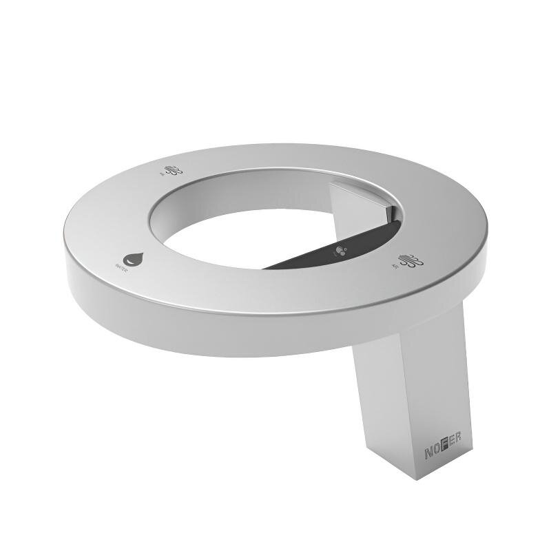 Изображение товара Сушилка для рук Nofer 01901.S 22 см, с краном и дозатором мыла, компактная, матовая Изображение товара Сушилка для рук Nofer 01901.S 22 см, с краном и дозатором мыла, компактная, матовая