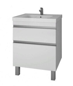 Изображение товара Напольная тумба под раковину Dreja Grace Plus 60 см белый глянец