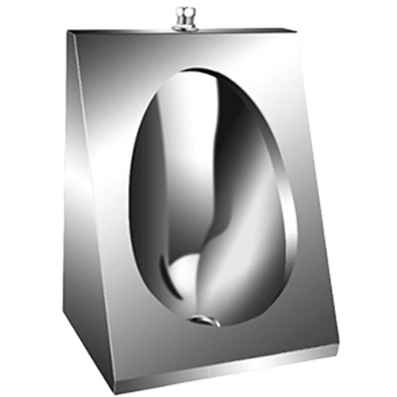 Изображение товара Антивандальный писсуар Nofer 13006.S из нержавеющей стали, механический слив, хром