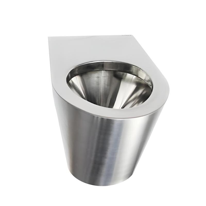 Изображение товара Приставной унитаз Nofer из нержавеющей стали без сливного бака