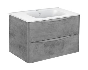 Изображение товара Тумба под раковину Vincea Paola VMC-2P800BT 80 см, подвесная, серый