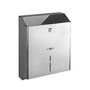 Изображение товара Диспенсер Nofer 04010.B 25 см, для бумажных полотенец антивандальный, нержавеющая сталь глянцевая