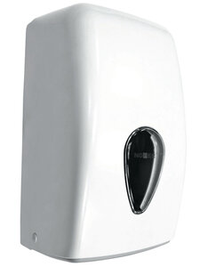 Изображение товара Диспенсер Nofer для рулонной бумаги, пластиковый, белая поверхность, 04108.Mini.W