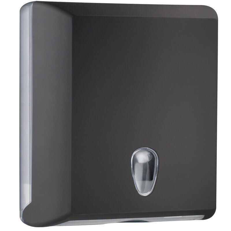 Изображение товара Диспенсер для бумажных полотенец Nofer 04031.N черный ABS пластиковый